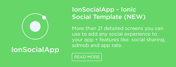 IonSocialApp İyonik Sosyal Şablon