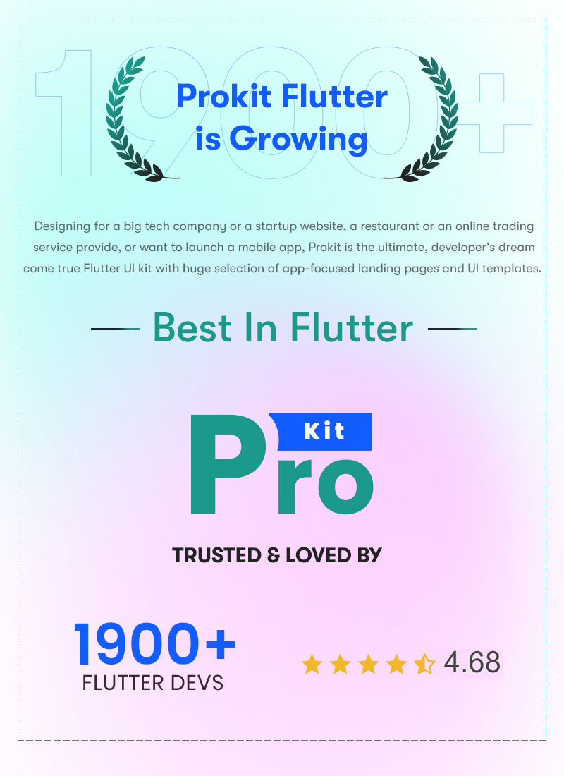 ProKit v37.0 - En Çok Satan Flutter UI Kiti - 1