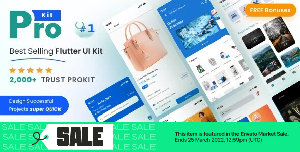 ProKit v37.0 - En Çok Satan Flutter UI Kiti 1