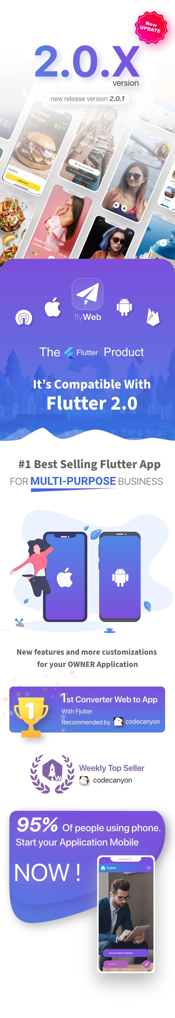 Web'den Uygulamaya Dönüştürücü Flutter için FlyWeb + Yönetici Paneli - 3