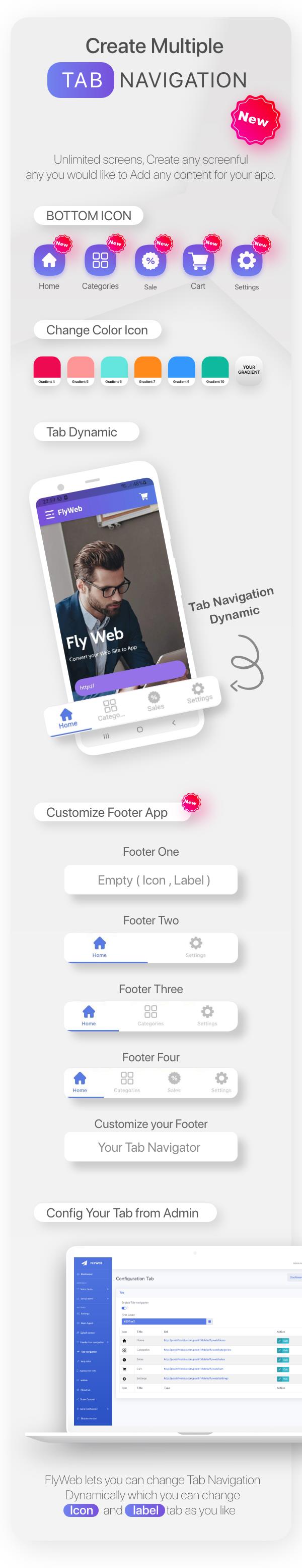 Web'den Uygulamaya Dönüştürücü Flutter için FlyWeb + Yönetici Paneli - 12