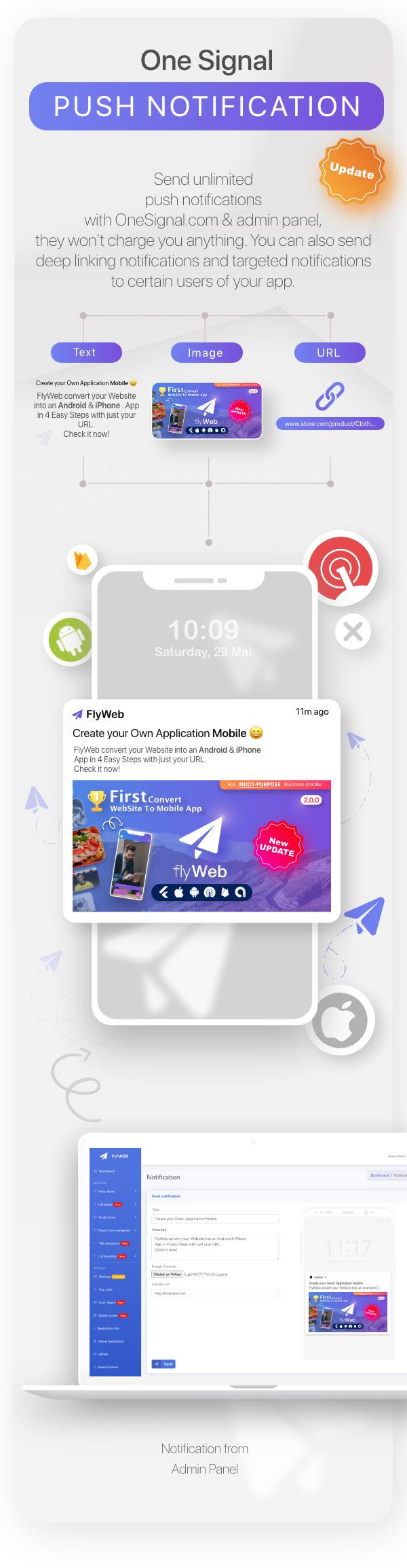 Web'den Uygulamaya Dönüştürücü Flutter için FlyWeb + Yönetici Paneli - 19