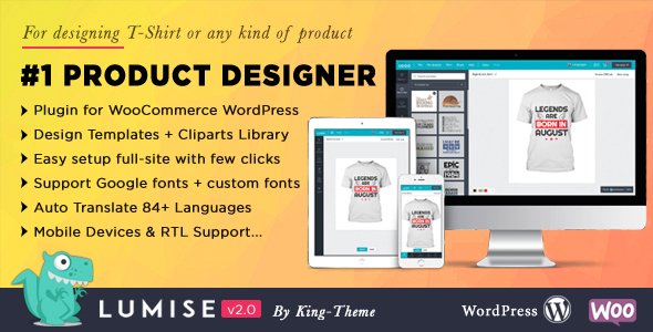 WooCommerce WordPress için Ürün Tasarımcısı | lümise 1