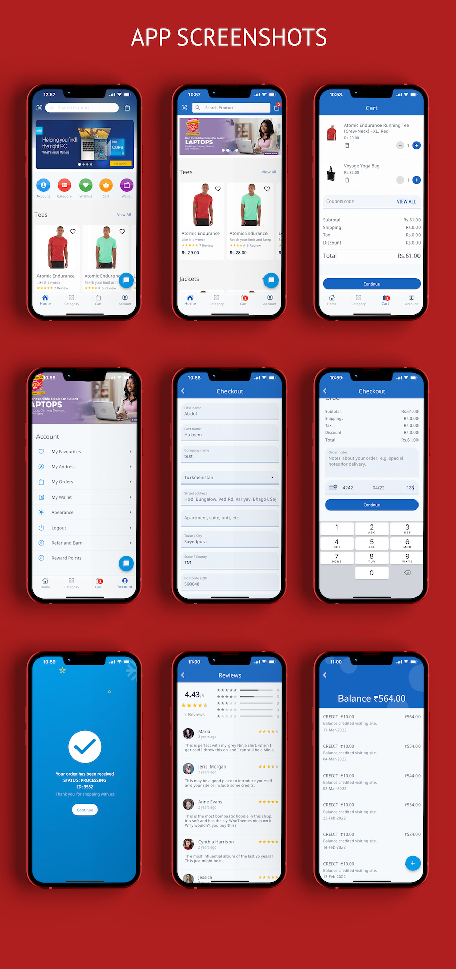Çok satıcılı özelliklere sahip woocommerce için Hızlı Sipariş çarpıntı mobil uygulaması - 5