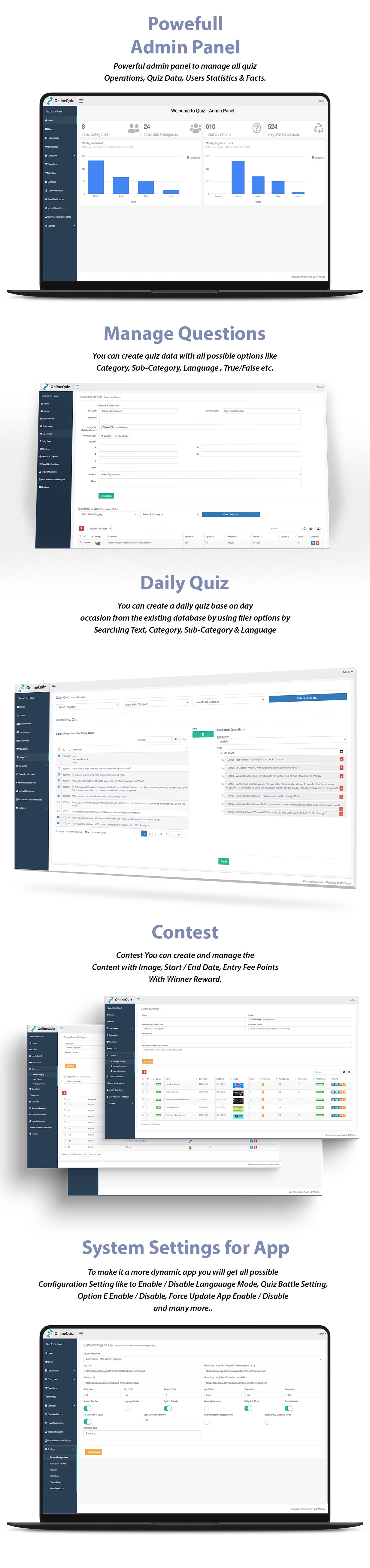 Çevrimiçi Sınav |  Bilgi Yarışması |  Bilgi Yarışması Oyunu |  Web Testi + Yönetici Paneli - 25