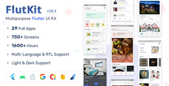 FlutKit - Flutter UI Kiti 1