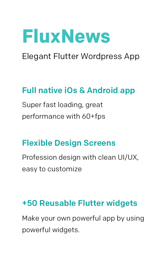 FluxNews - WordPress için Flutter mobil uygulaması - 8