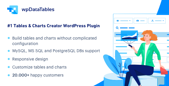 wpDataTables - WordPress için Tablolar ve Grafikler Yöneticisi 1