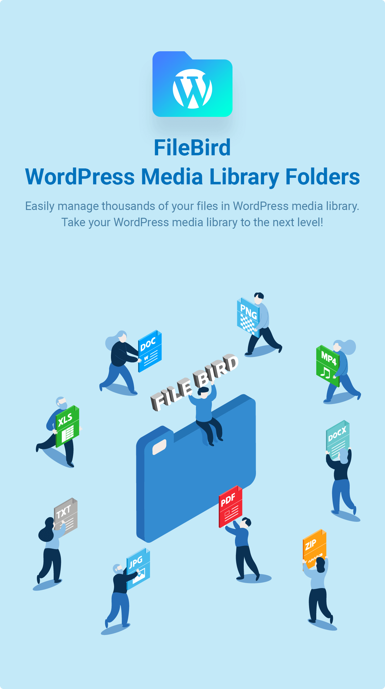 FileBird - WordPress Medya Kitaplığı Klasörleri ve Dosya Yöneticisi