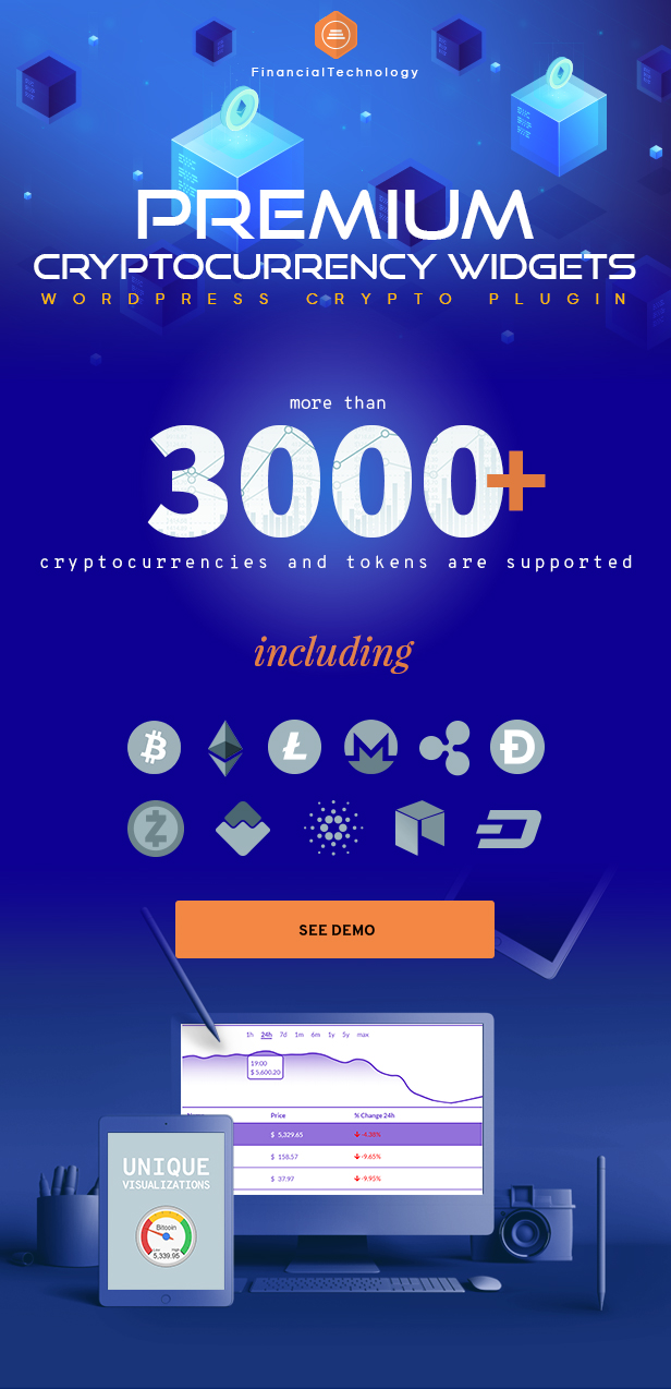 Premium Kripto Para Birimi Widget'ları |  WordPress Kripto Eklentisi - 1