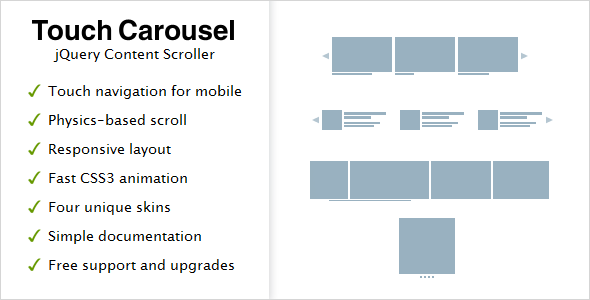 TouchCarousel - jQuery İçerik Kaydırıcı ve Kaydırıcı