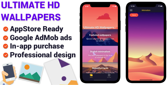Ultimate HD Duvar Kağıtları iOS Uygulaması
