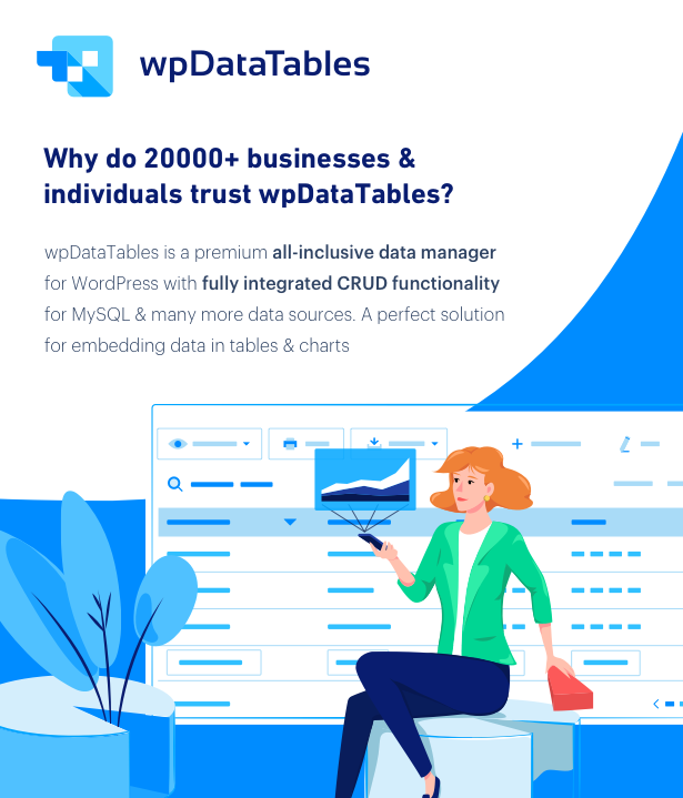 wpDataTables - WordPress için Tablolar ve Grafikler Yöneticisi