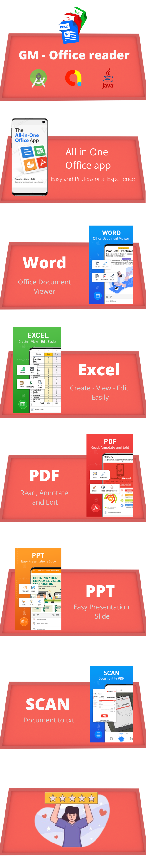 GM Office Reader - Belge düzenleyici, PDF, Docx, Excel, Docs, Tüm Belge okuyucu - 2