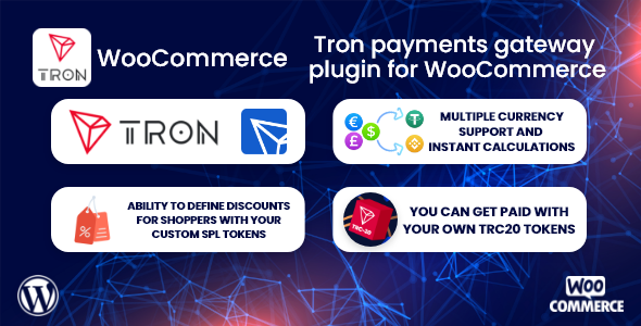 TronPay WooCommerce - Tron ödeme ağ geçidi eklentisi 1