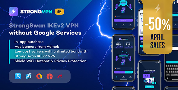 StrongVPN - iOS için StrongSwan IKEv2 VPN kararlı ve ücretsiz VPN proxy'si 2