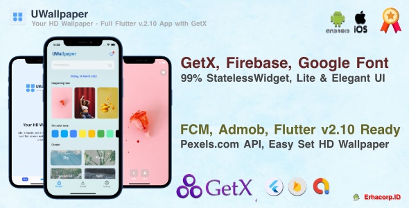 UWallpaper - GetX ile Flutter v.2.10 Uygulaması | Google AdMob | Pexels 1
