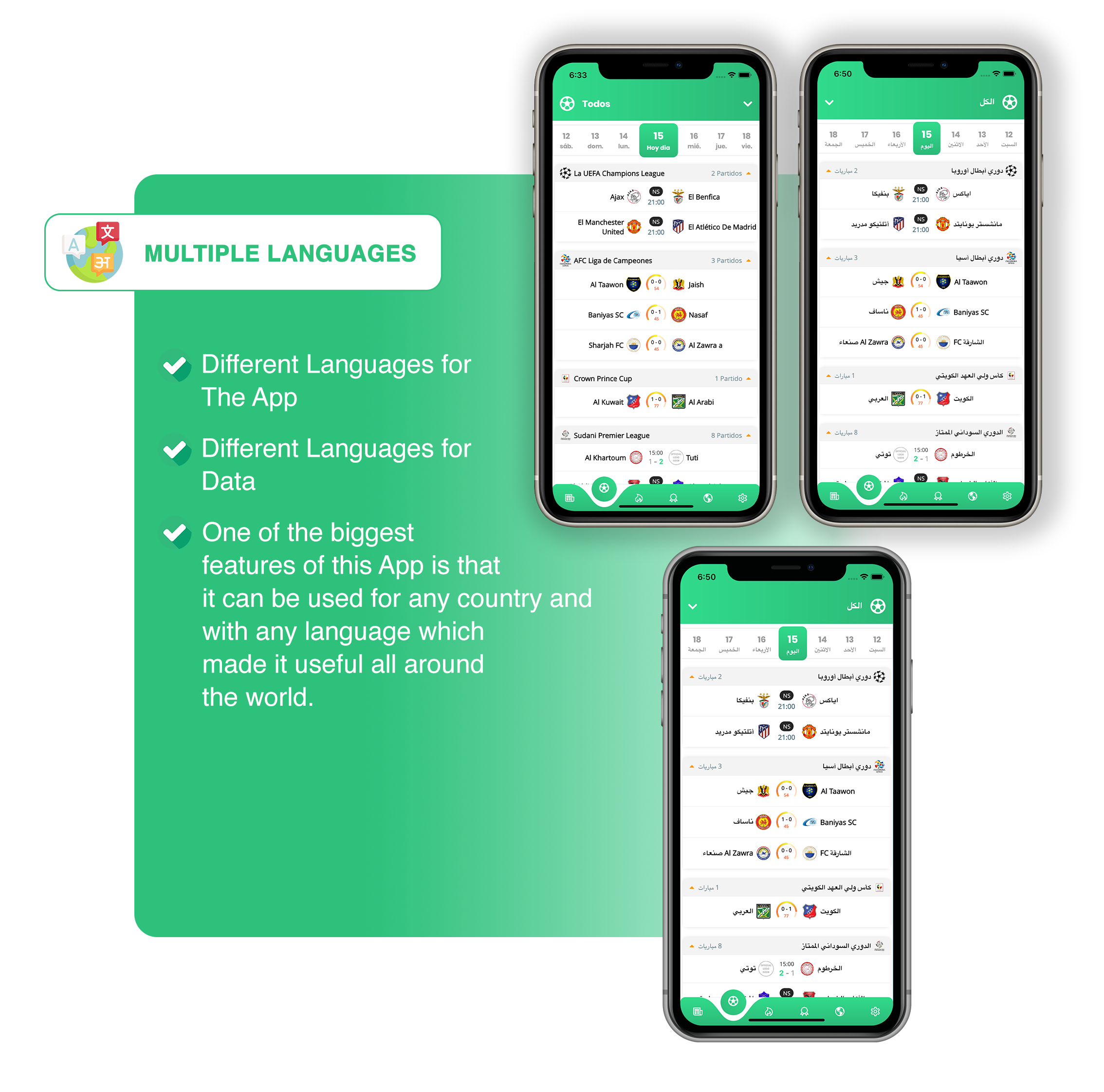 Başlangıç: Çoklu Dil ( Canlı Skor, Etkinlikler, istatistikler,… ) Api Flutter Uygulaması
