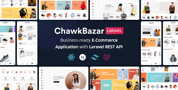ChawkBazar Laravel - Çok Satıcılı React, Next, REST API E-ticareti