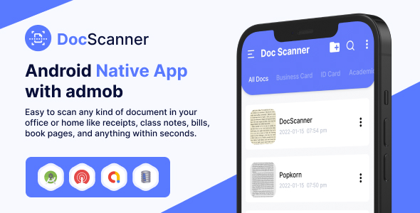 DocScanner - Uygulama İçi Satın Alma ve Admob ile Android Uygulaması