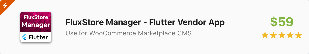 Flutter Şablonu: FluxStore Yöneticisi - Flutter Vendor uygulaması
