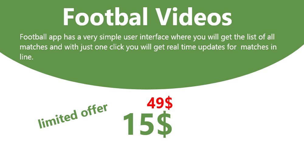 Futbol Videoları ve Canlı Skor Uygulaması + Admob