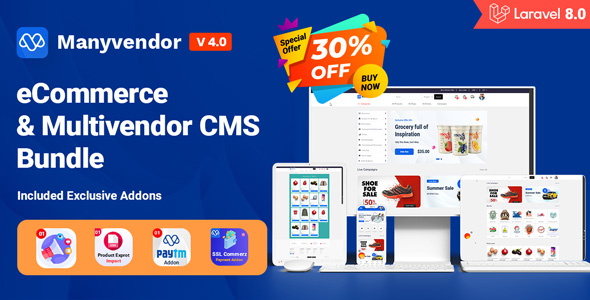 Manyvendor – e-Ticaret ve Çok Satıcılı CMS Paketi