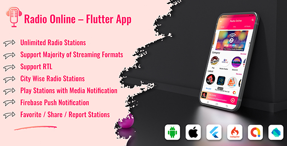 Radyo Çevrimiçi - Flutter Tam Uygulaması 1