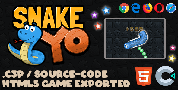 Snake YO HTML5 Oyunu - Construct 3 Dosyalı