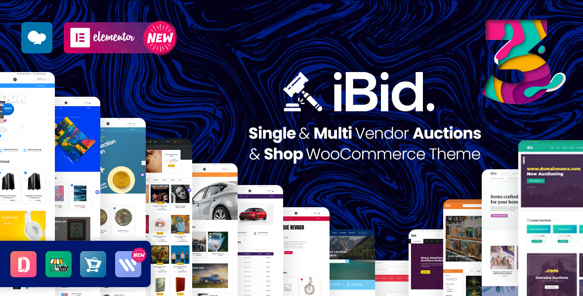 iBid Teması için Açık Artırma Lotları